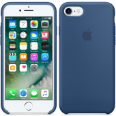Чохол силіконовий для iPhone 7/8 Морський синій