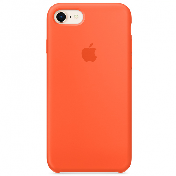 Чехол силиконовый для iPhone 7/8 Оранжевый-3