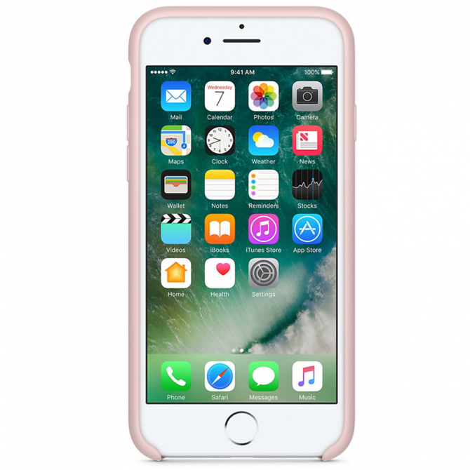 Чехол силиконовый для iPhone 7/8 Персиковый-1