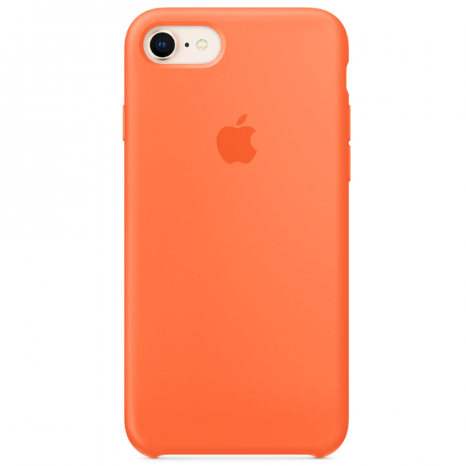 Чехол силиконовый для iPhone 7/8 Светло оранжевый-3