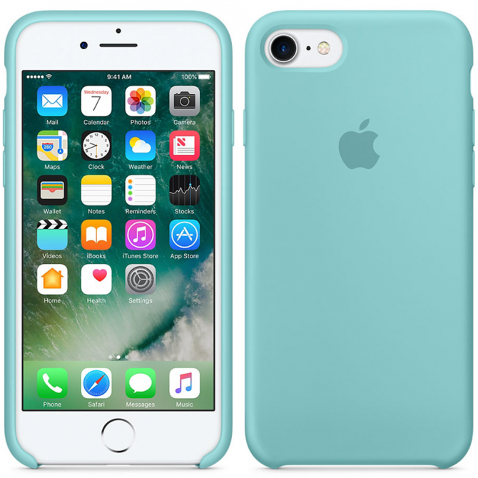 Чехол силиконовый для iPhone 7/8 Светло Синий