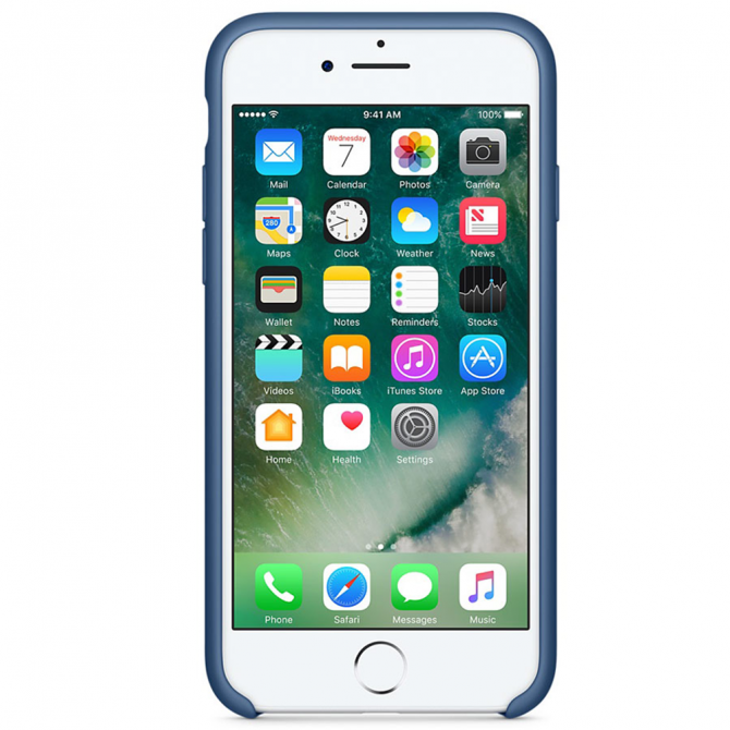 Чехол силиконовый для iPhone 7/8 Синий-1