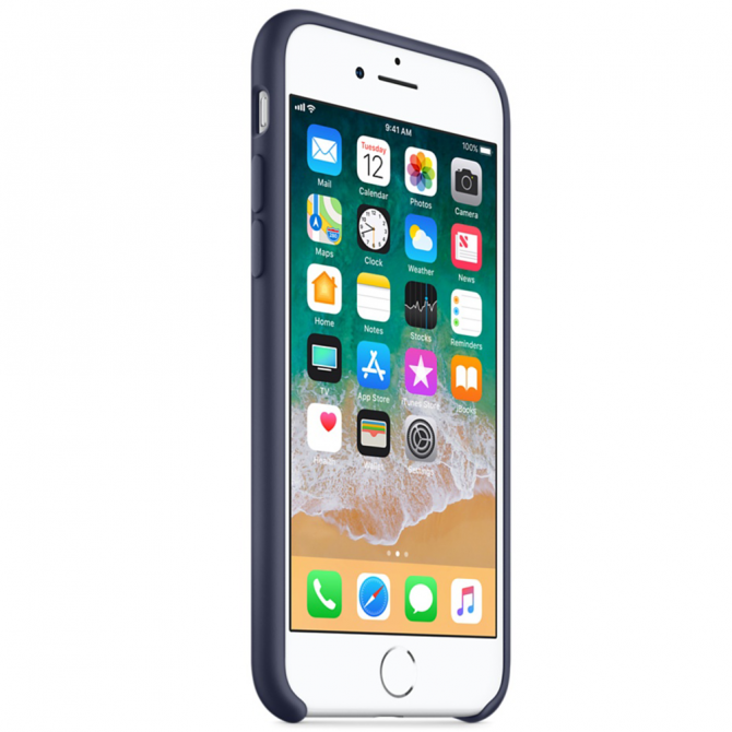 Чехол силиконовый iPhone 7/8 Темно Синий-2