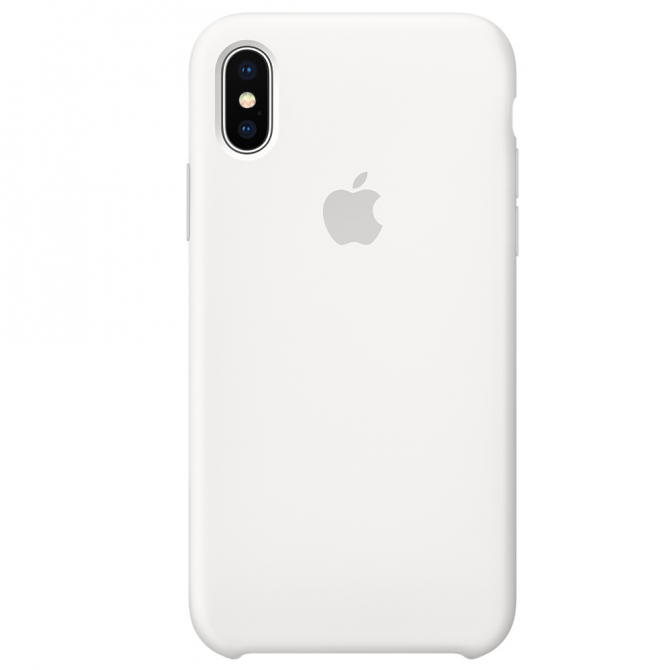 Чохол силіконовий для iPhone X/Xs Білий-3