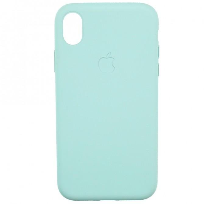 Чехол силиконовый для iPhone X/Xs Голубой-1