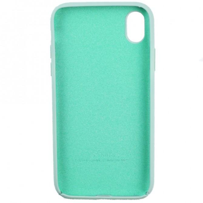 Чехол силиконовый для iPhone X/Xs Голубой-2