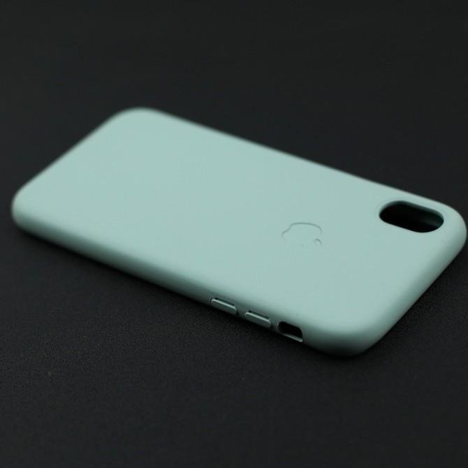 Чехол силиконовый для iPhone X/Xs Голубой-4