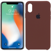 Чохол силіконовий для iPhone X/Xs Кавовий