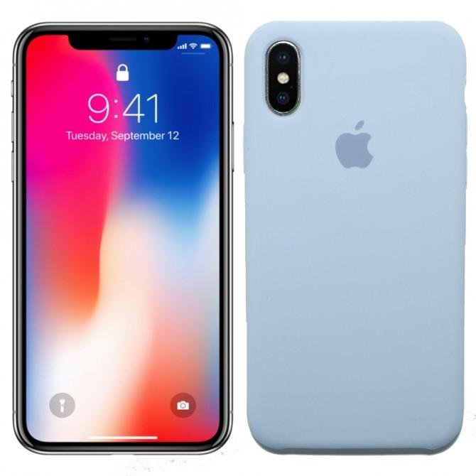 Чохол силіконовий для iPhone X/Xs Лаванда