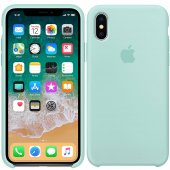 Чохол силіконовий для iPhone X/Xs Мінтоловий