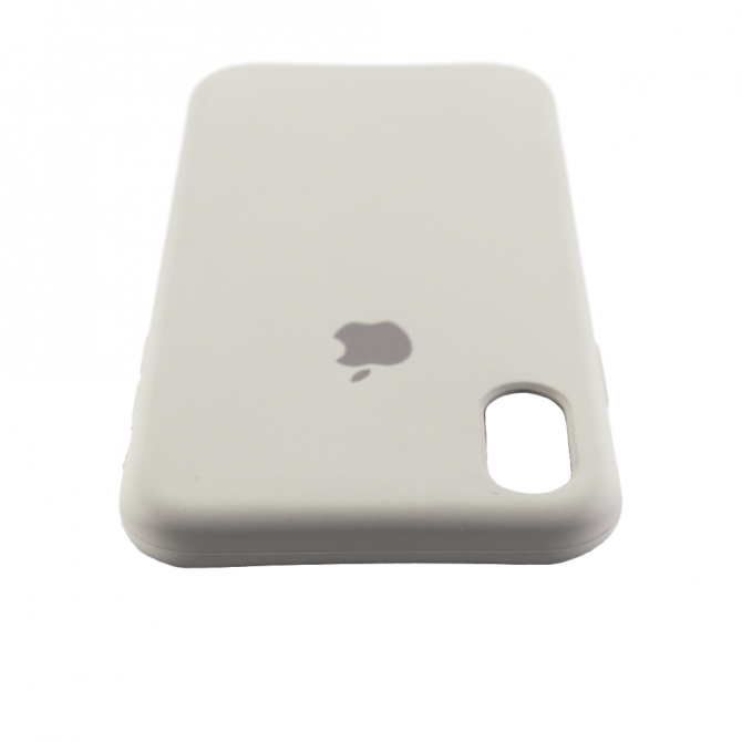Чохол силіконовий для iPhone X/Xs Попелясто сірий-6
