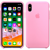 Чохол силіконовий для iPhone X/Xs Рожевий