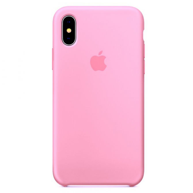 Чохол силіконовий для iPhone X/Xs Рожевий-2