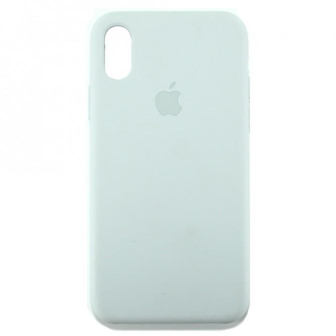 Чохол силіконовий для iPhone X/Xs Світло Сірий-1