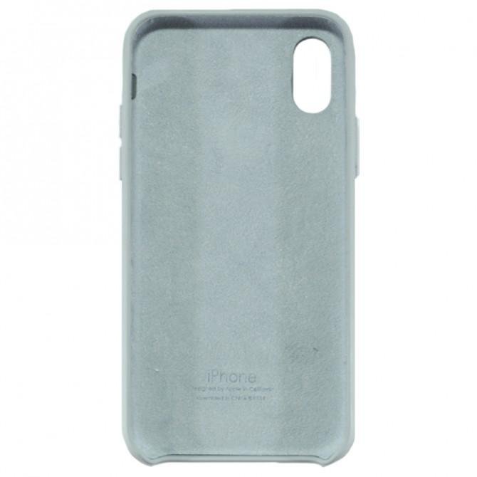 Чохол силіконовий для iPhone X/Xs Світло Сірий-2