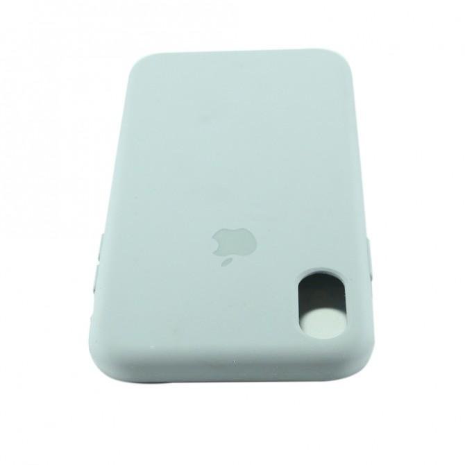 Чохол силіконовий для iPhone X/Xs Світло Сірий-3