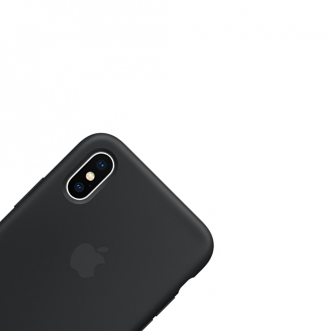 Чохол силіконовий для iPhone X/Xs Темно Сірий-3