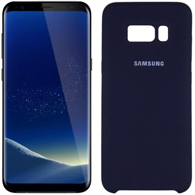 Чохол силіконовий для Samsung G955 Galaxy S8 Plus Синій