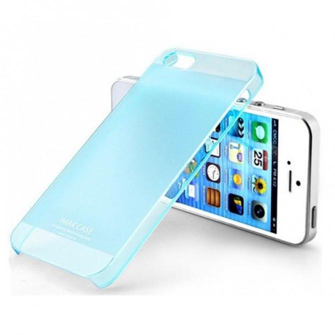 Пластиковая накладка IMAK 0,7 mm Color series для Apple iPhone 5/5S/SE (Бирюзовый)-1