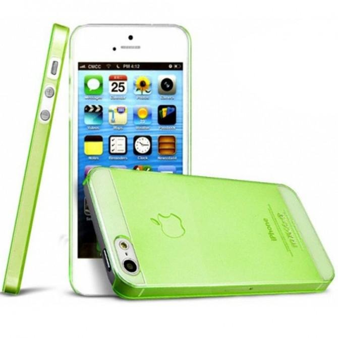 Пластиковая накладка IMAK 0,7 mm Color series для Apple iPhone 5/5S/SE (Лайм)