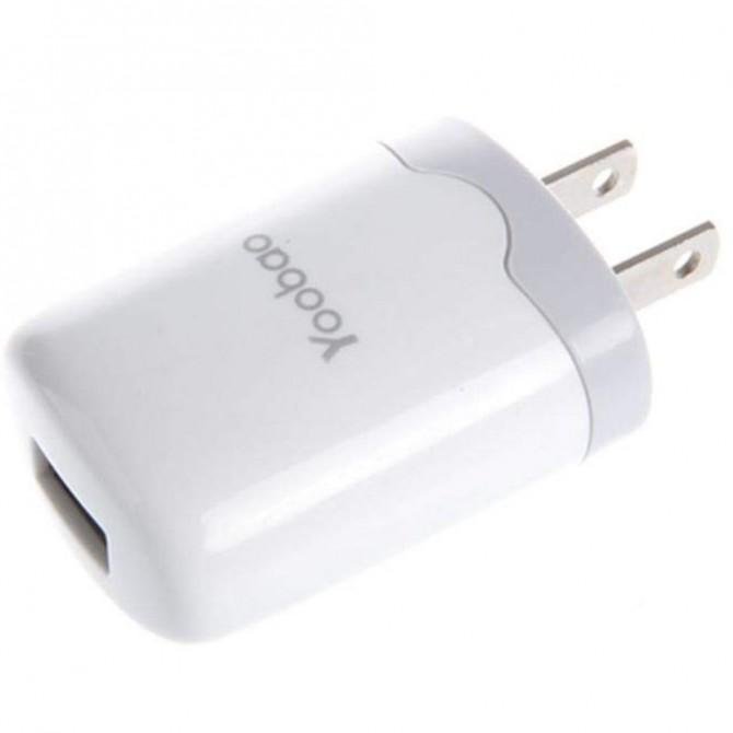 Мережевий зарядний пристрій Yoobao Adatper (Euro) 1 A, Білий (YB705WT)-2