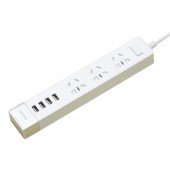 Мережевий фільтр Remax (OR) RU-S2 3 розетки + 4 USB White 2m Мережевий фільтр Remax (OR) RU-S2 3 розетки + 4 USB White 2m