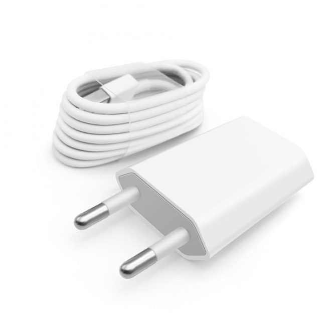 Сетевое зарядное устройство - adapter Iphone 4s(1000mAh) White-2