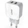 Сетевое зарядное устройство 2USB LDNIO (2.4A) White + Cable iPhone 5 (DL-A2202)