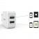 Сетевое зарядное устройство 2USB LDNIO (2.4A) White + Cable iPhone 5 (DL-A2202)