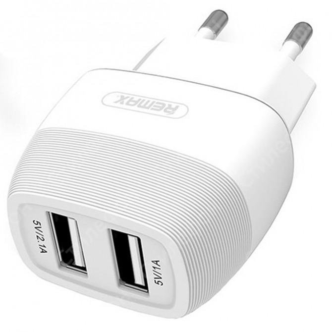Сетевое зарядное устройство Remax 2USB 2.1A White (RP-U29)-2