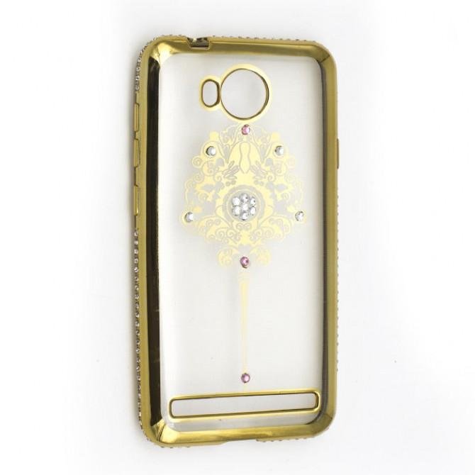 Чехол Kingxbar Diamond для HUAWEI Y3-II (ЗАКОЛКА, ЗОЛОТОЙ)