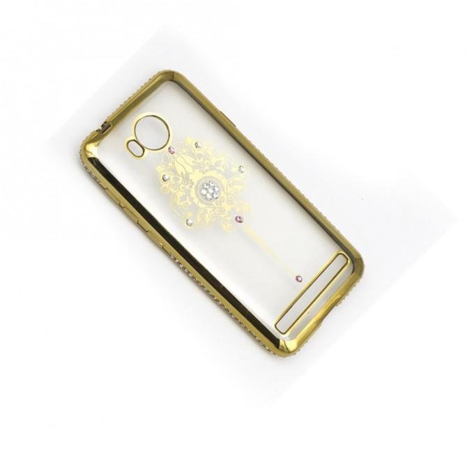 Чехол Kingxbar Diamond для HUAWEI Y3-II (ЗАКОЛКА, ЗОЛОТОЙ)-1