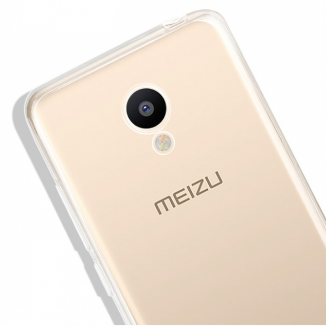 Силиконовая накладка Slim для Meizu M3 прозрачная-1