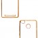 Силиконовая накладка Slim для Xiaomi Redmi 3s/Pro золоая/прозрачная