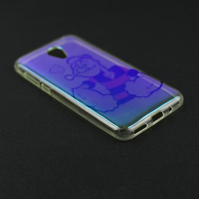 Силиконовая накладка для Meizu M2/M2 mini перламутр-3