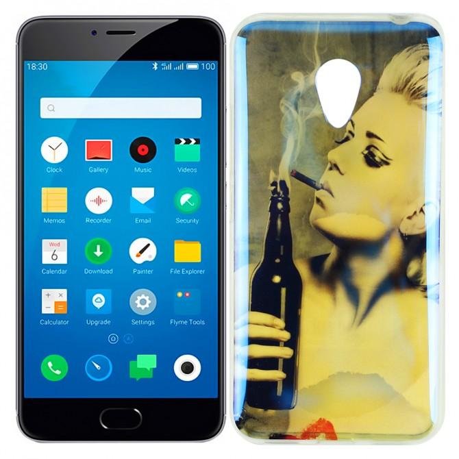 Силіконова накладка для Meizu M3 / M3 mini / M3s перламутр