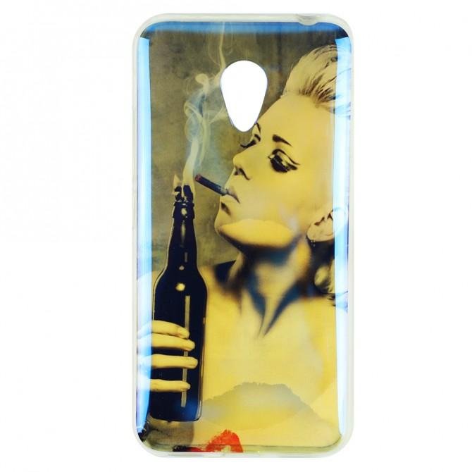 Силіконова накладка для Meizu M3 / M3 mini / M3s перламутр-1