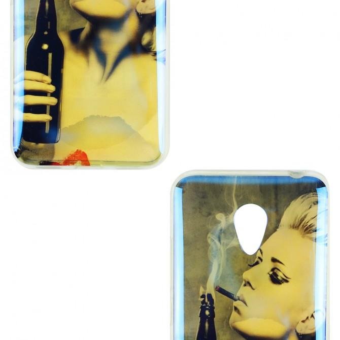 Силіконова накладка для Meizu M3 / M3 mini / M3s перламутр-2