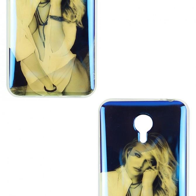 Силиконовая накладка для Meizu M3 Note перламутр-2