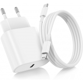Сетевое зарядное устройство XO CE29 20W/1 USB-C White + Type-C to Lightning Cable