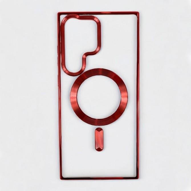 Чохол Cosmic Galaxy with MagSafe для Samsung Galaxy S23 Ultra Червоний