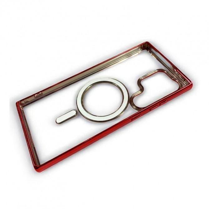 Чохол Cosmic Galaxy with MagSafe для Samsung Galaxy S23 Ultra Червоний-1