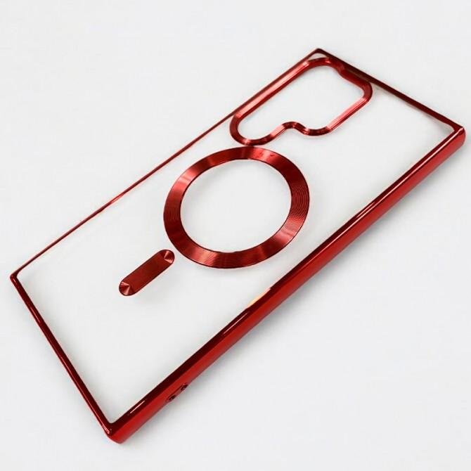 Чохол Cosmic Galaxy with MagSafe для Samsung Galaxy S23 Ultra Червоний-2