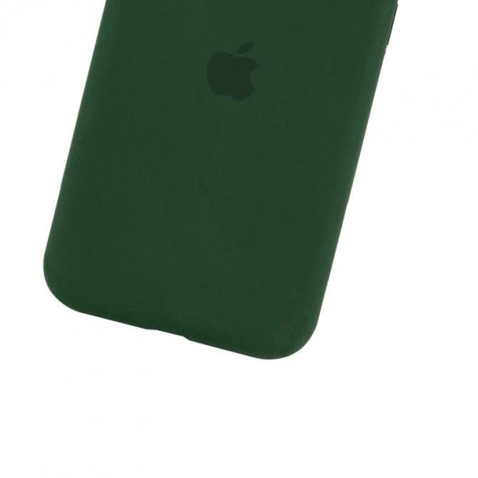 Оригінальний силіконовий чохол для iPhone 11 Pro Max Темно Зелений FULL (with camera protection)-3
