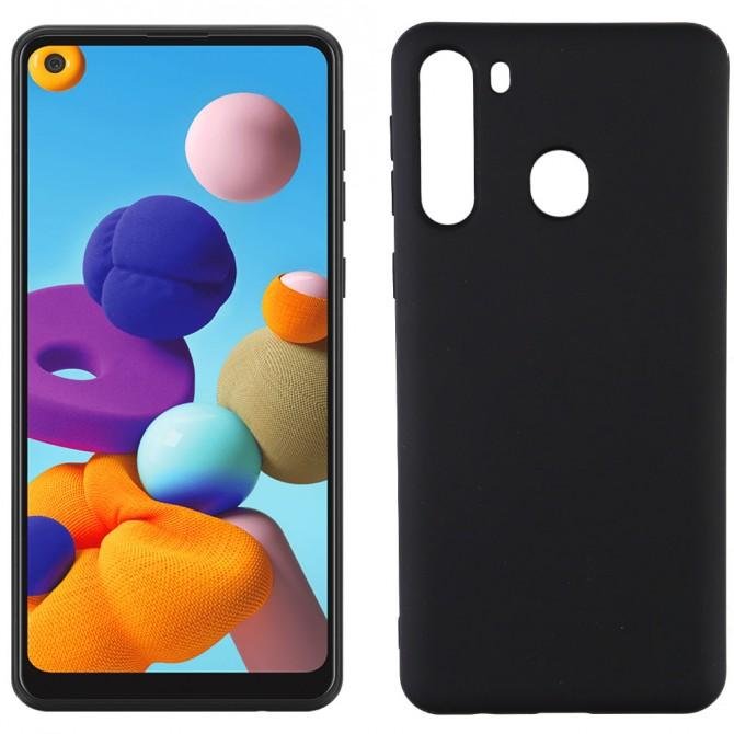 Чехол Soft Case для Samsung A215 Galaxy A21 Черный FULL