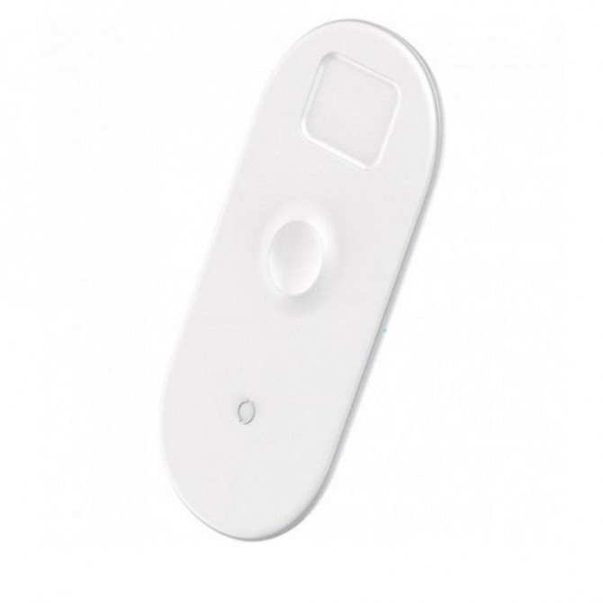 Бездротовий зарядний пристрій Baseus Smart 3in1 WX3IN1-C02 White-1