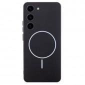 Силиконовый чехол Full Soft (MagSafe) Samsung Galaxy S24 Чорный FULL