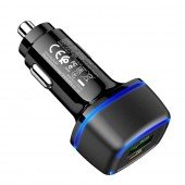 Автомобильное зарядное устройство Borofone BZ14A PD20W+QC3.0 3A Black Автомобильное зарядное устройство Borofone BZ14A PD20W+QC3.0 3A Black