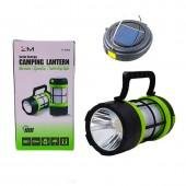 Фонарик Camping 910 с встроеным акум. (+power bank, solar)