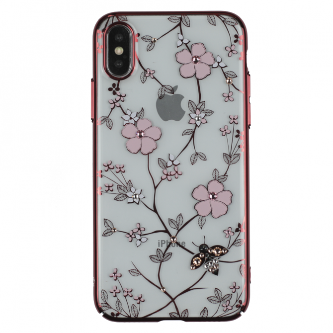 Чохол Kingxbar Flora Series для iPhone X Flower Золотий-1
